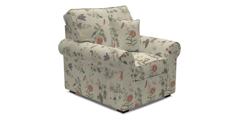 Upperton Chair in Two Tone Plain Biscuit - Loose cover option available