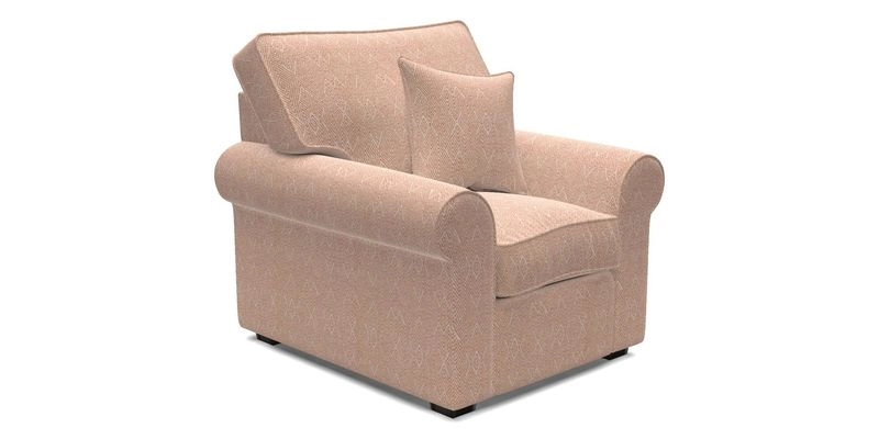 Upperton Chair in Two Tone Plain Biscuit - Loose cover option available