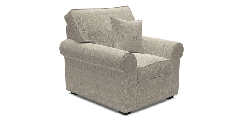Upperton Chair in Two Tone Plain Biscuit - Loose cover option available