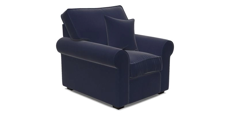 Upperton Chair in Two Tone Plain Biscuit - Loose cover option available