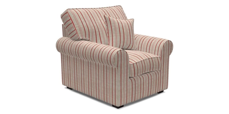 Upperton Chair in Two Tone Plain Biscuit - Loose cover option available