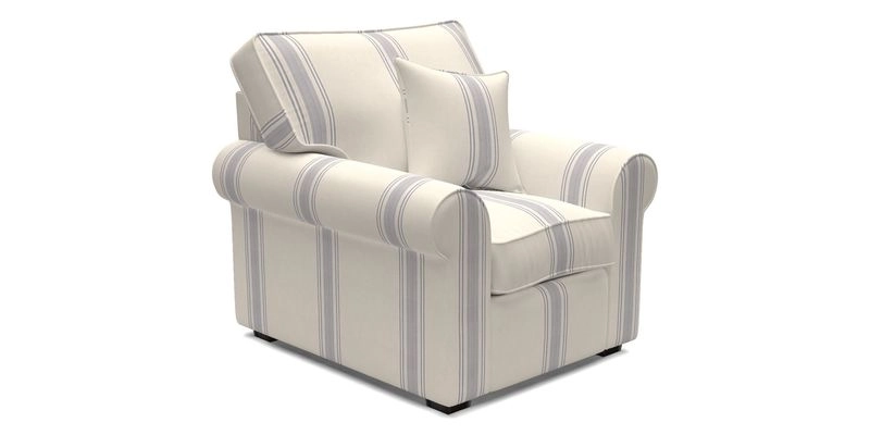 Upperton Chair in Two Tone Plain Biscuit - Loose cover option available