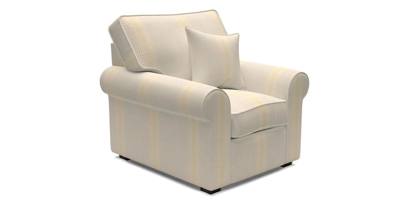 Upperton Chair in Two Tone Plain Biscuit - Loose cover option available