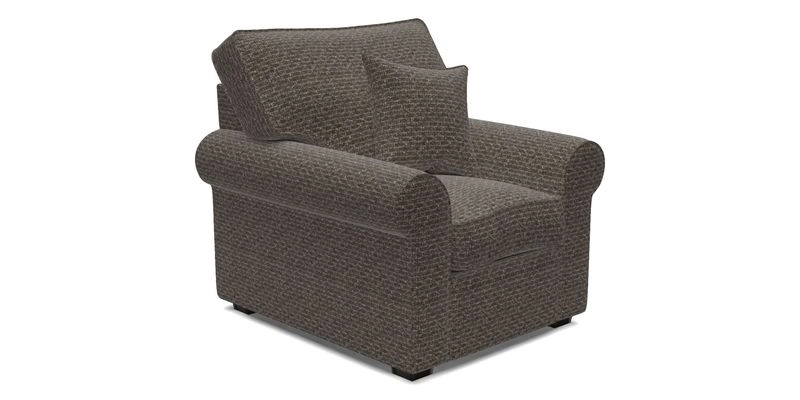 Upperton Chair in Two Tone Plain Biscuit - Loose cover option available