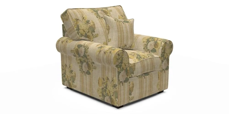 Upperton Chair in Two Tone Plain Biscuit - Loose cover option available