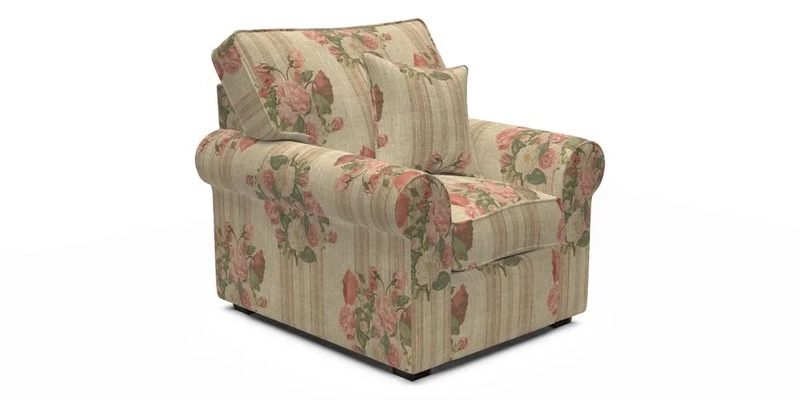 Upperton Chair in Two Tone Plain Biscuit - Loose cover option available