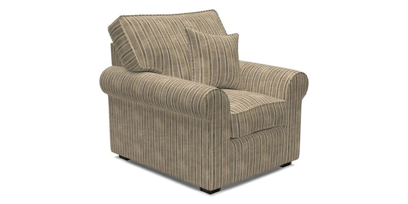 Upperton Chair in Two Tone Plain Biscuit - Loose cover option available
