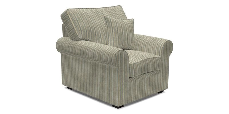 Upperton Chair in Two Tone Plain Biscuit - Loose cover option available
