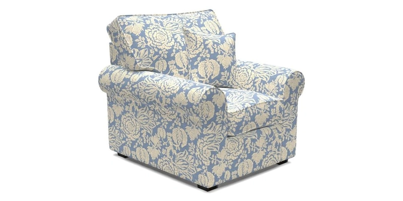 Upperton Chair in Two Tone Plain Biscuit - Loose cover option available