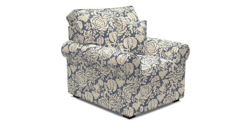 Upperton Chair in Two Tone Plain Biscuit - Loose cover option available