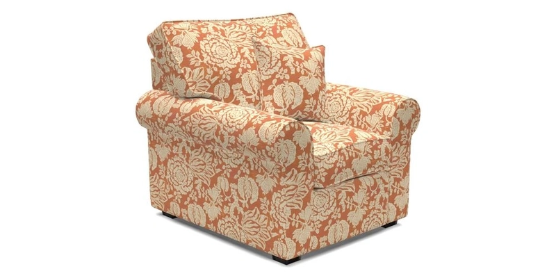 Upperton Chair in Two Tone Plain Biscuit - Loose cover option available