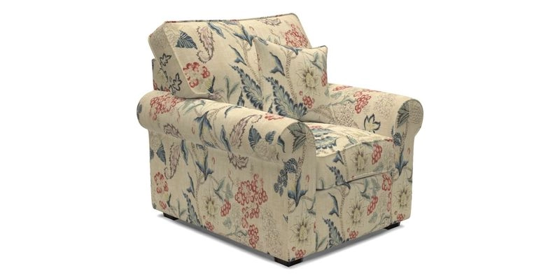 Upperton Chair in Two Tone Plain Biscuit - Loose cover option available