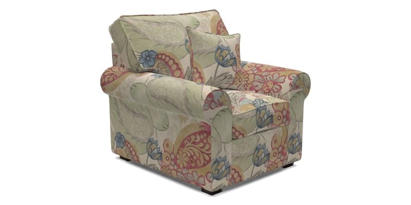 Upperton Chair in Two Tone Plain Biscuit - Loose cover option available