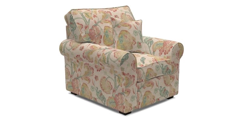 Upperton Chair in Two Tone Plain Biscuit - Loose cover option available