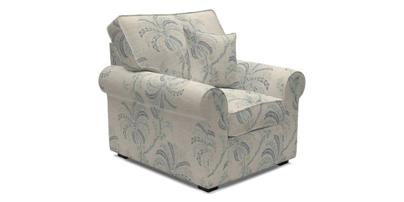 Upperton Chair in Two Tone Plain Biscuit - Loose cover option available