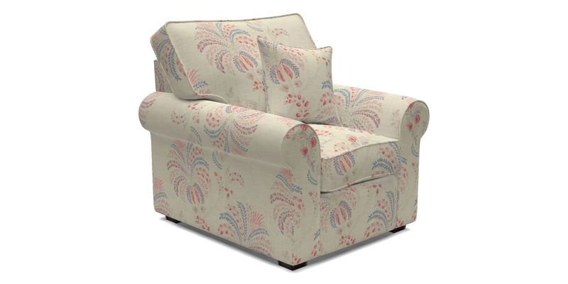 Upperton Chair in Two Tone Plain Biscuit - Loose cover option available