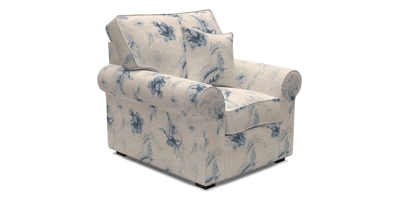 Upperton Chair in Two Tone Plain Biscuit - Loose cover option available