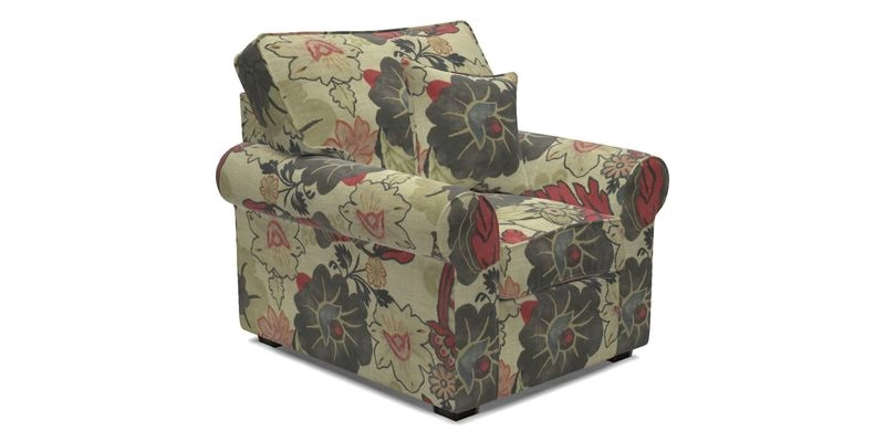 Upperton Chair in Two Tone Plain Biscuit - Loose cover option available