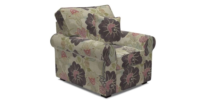 Upperton Chair in Two Tone Plain Biscuit - Loose cover option available