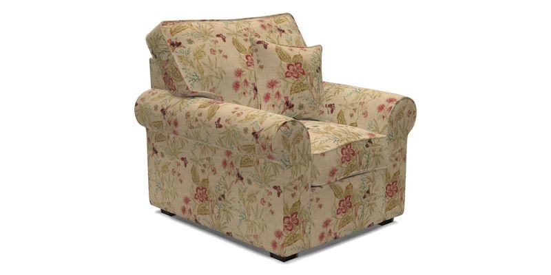 Upperton Chair in Two Tone Plain Biscuit - Loose cover option available
