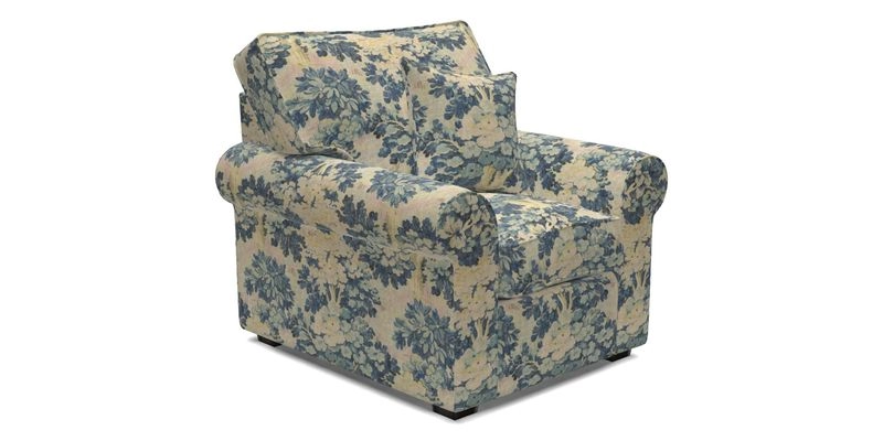 Upperton Chair in Two Tone Plain Biscuit - Loose cover option available