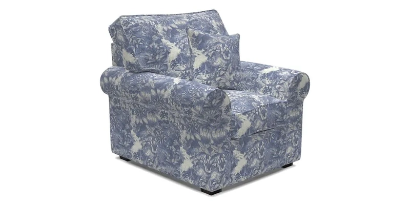 Upperton Chair in Two Tone Plain Biscuit - Loose cover option available