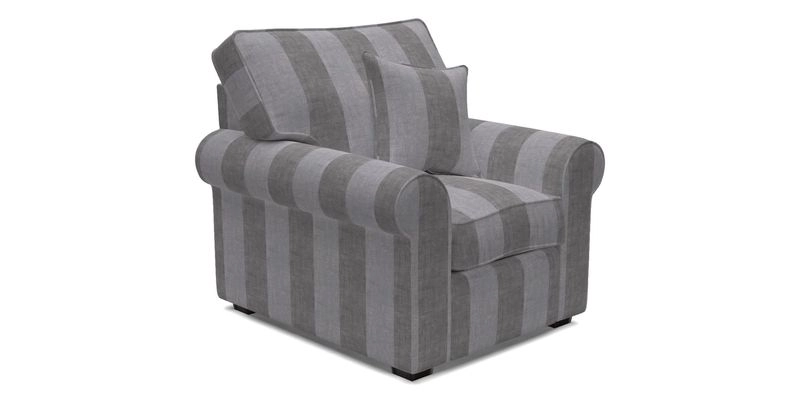 Upperton Chair in Two Tone Plain Biscuit - Loose cover option available
