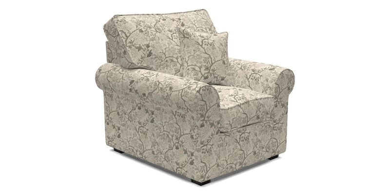 Upperton Chair in Two Tone Plain Biscuit - Loose cover option available