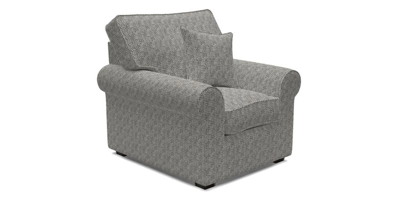 Upperton Chair in Two Tone Plain Biscuit - Loose cover option available