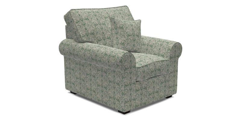 Upperton Chair in Two Tone Plain Biscuit - Loose cover option available