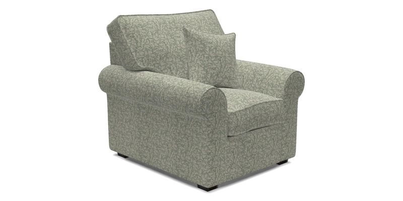 Upperton Chair in Two Tone Plain Biscuit - Loose cover option available