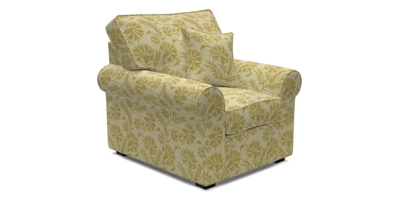 Upperton Chair in Two Tone Plain Biscuit - Loose cover option available
