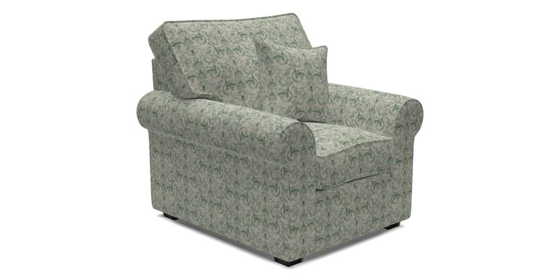 Upperton Chair in Two Tone Plain Biscuit - Loose cover option available