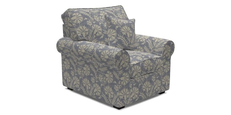 Upperton Chair in Two Tone Plain Biscuit - Loose cover option available