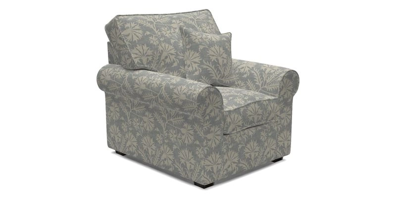Upperton Chair in Two Tone Plain Biscuit - Loose cover option available