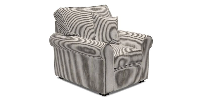 Upperton Chair in Two Tone Plain Biscuit - Loose cover option available
