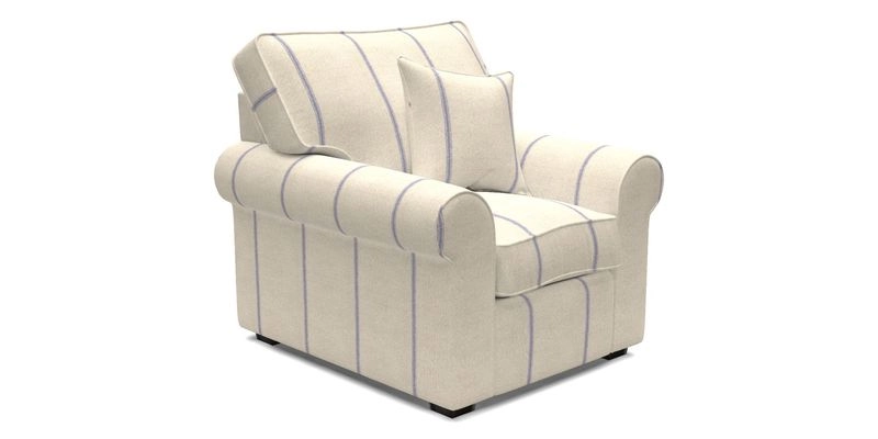 Upperton Chair in Two Tone Plain Biscuit - Loose cover option available