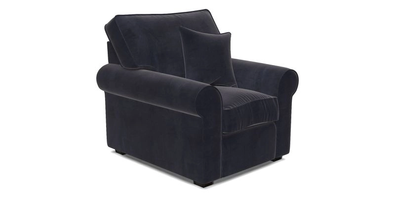 Upperton Chair in Two Tone Plain Biscuit - Loose cover option available