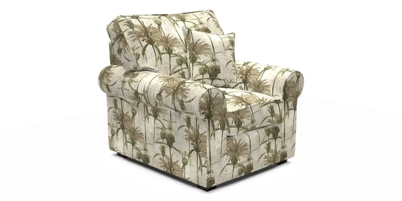 Upperton Chair in Two Tone Plain Biscuit - Loose cover option available