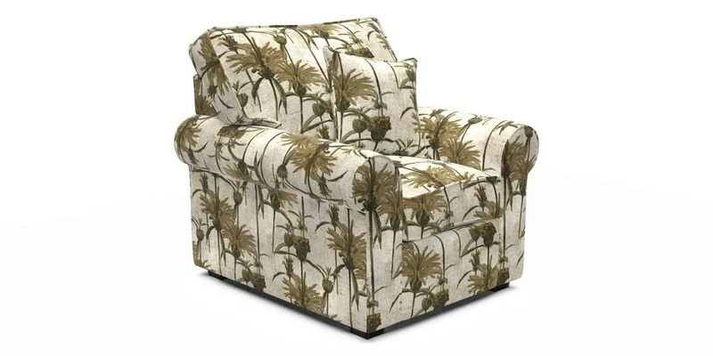 Upperton Chair in Two Tone Plain Biscuit - Loose cover option available