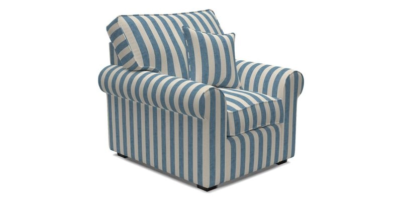 Upperton Chair in Two Tone Plain Biscuit - Loose cover option available