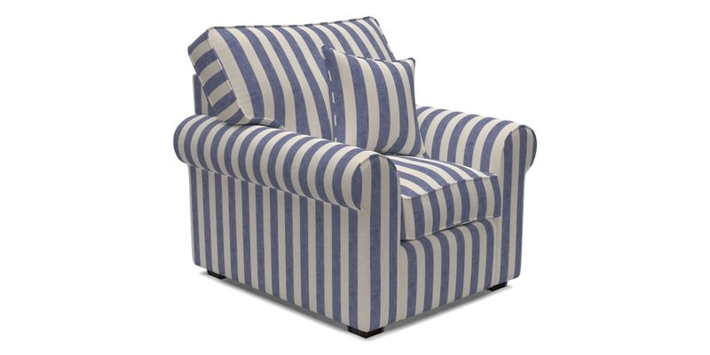 Upperton Chair in Two Tone Plain Biscuit - Loose cover option available