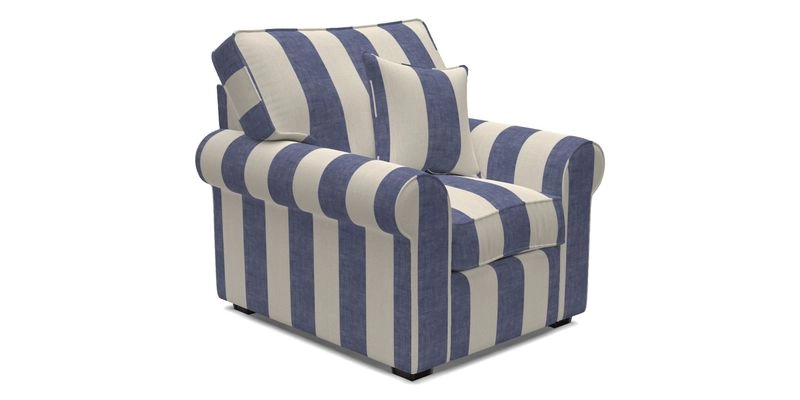 Upperton Chair in Two Tone Plain Biscuit - Loose cover option available