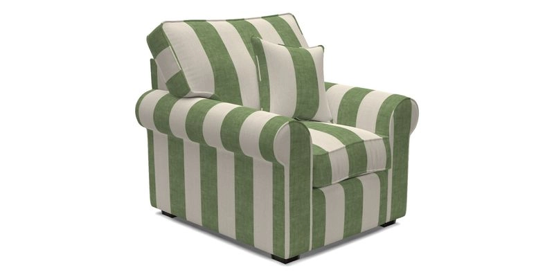 Upperton Chair in Two Tone Plain Biscuit - Loose cover option available