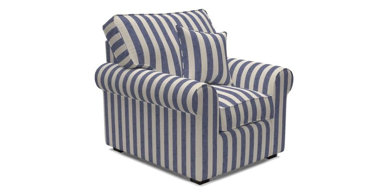 Upperton Chair in Two Tone Plain Biscuit - Loose cover option available