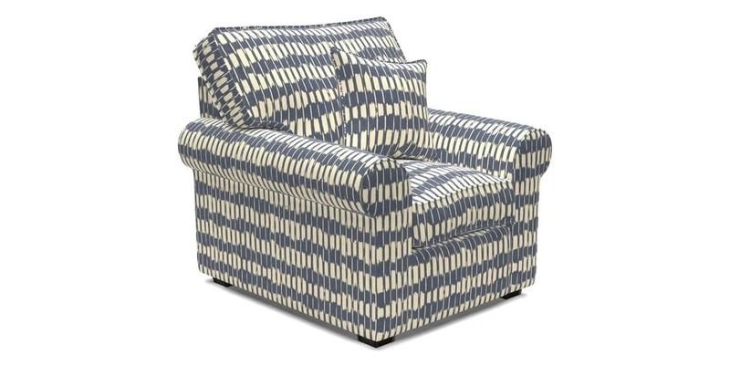 Upperton Chair in Two Tone Plain Biscuit - Loose cover option available