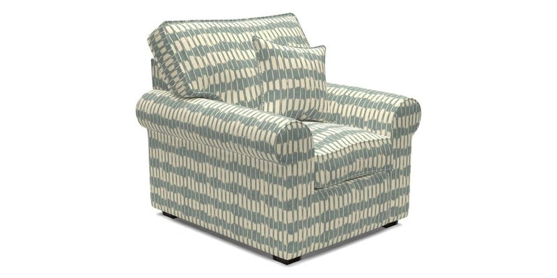 Upperton Chair in Two Tone Plain Biscuit - Loose cover option available