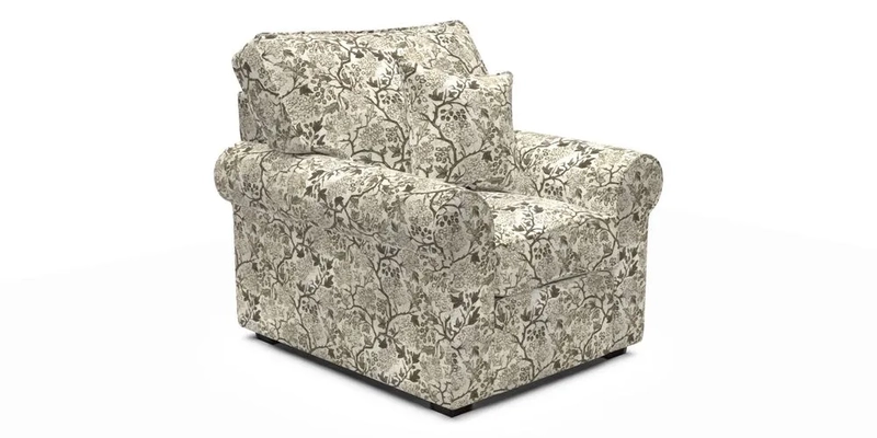 Upperton Chair in Two Tone Plain Biscuit - Loose cover option available