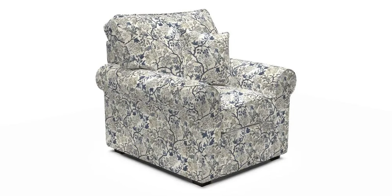 Upperton Chair in Two Tone Plain Biscuit - Loose cover option available