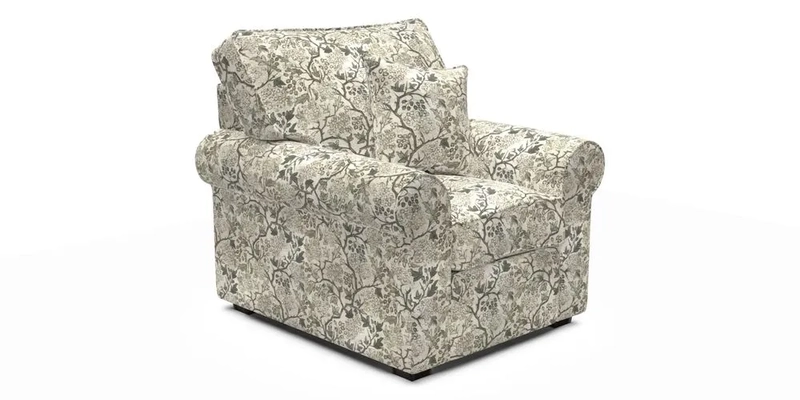 Upperton Chair in Two Tone Plain Biscuit - Loose cover option available